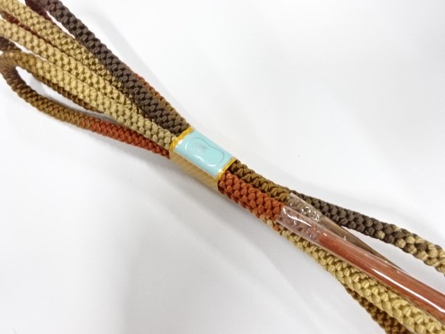 未使用品　正絹　手組帯締め
